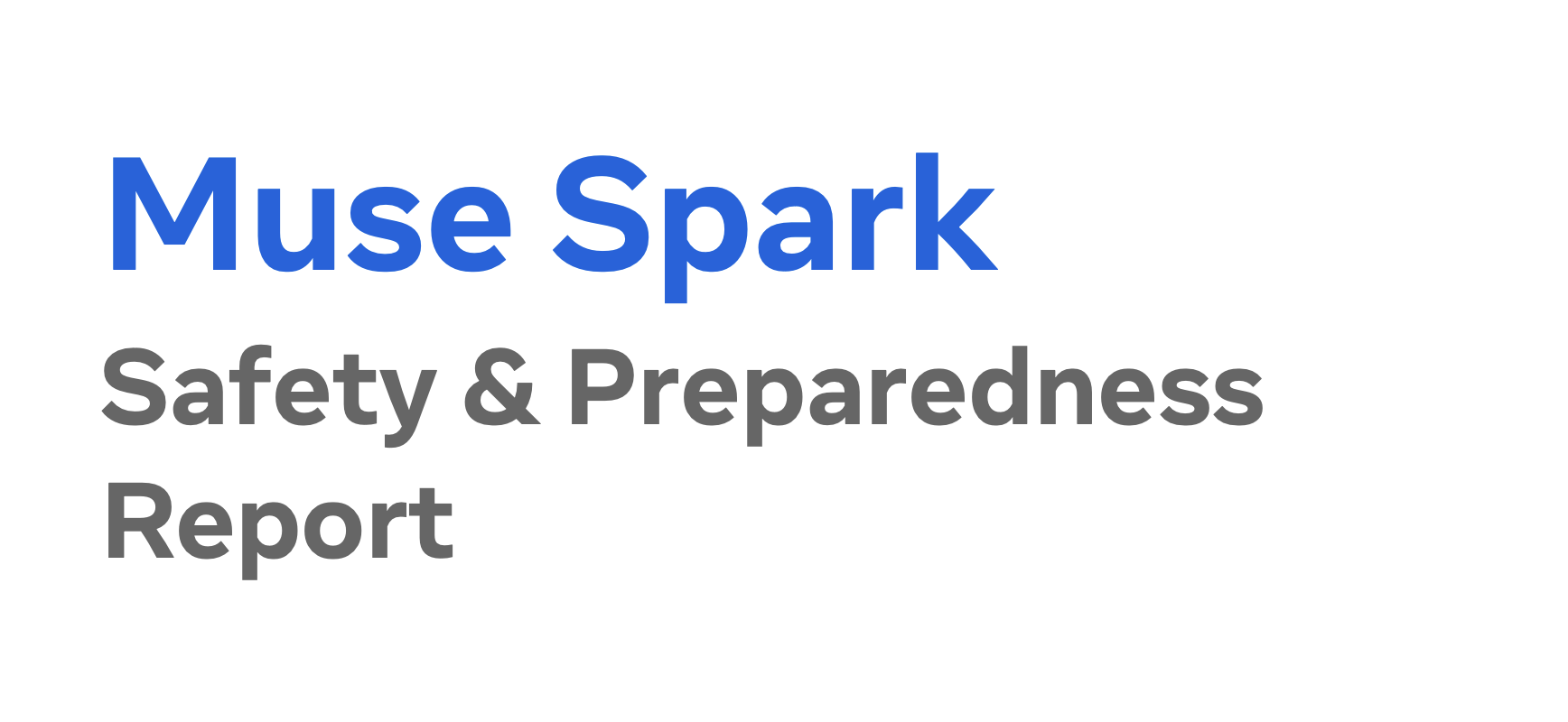 Muse Spark Safety and Preparedness Report thumbnail
